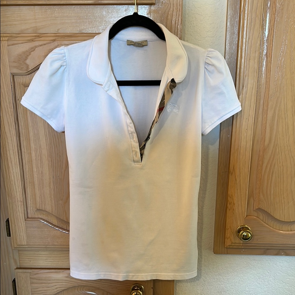 Burberry Women's White Polo Shirt